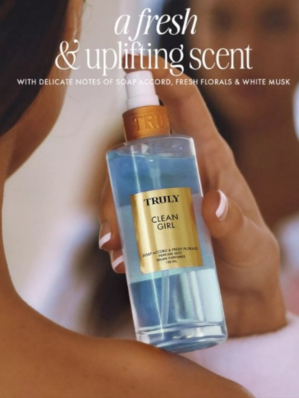 New $28  Truly Clean Girl Perfume Mist 100ml